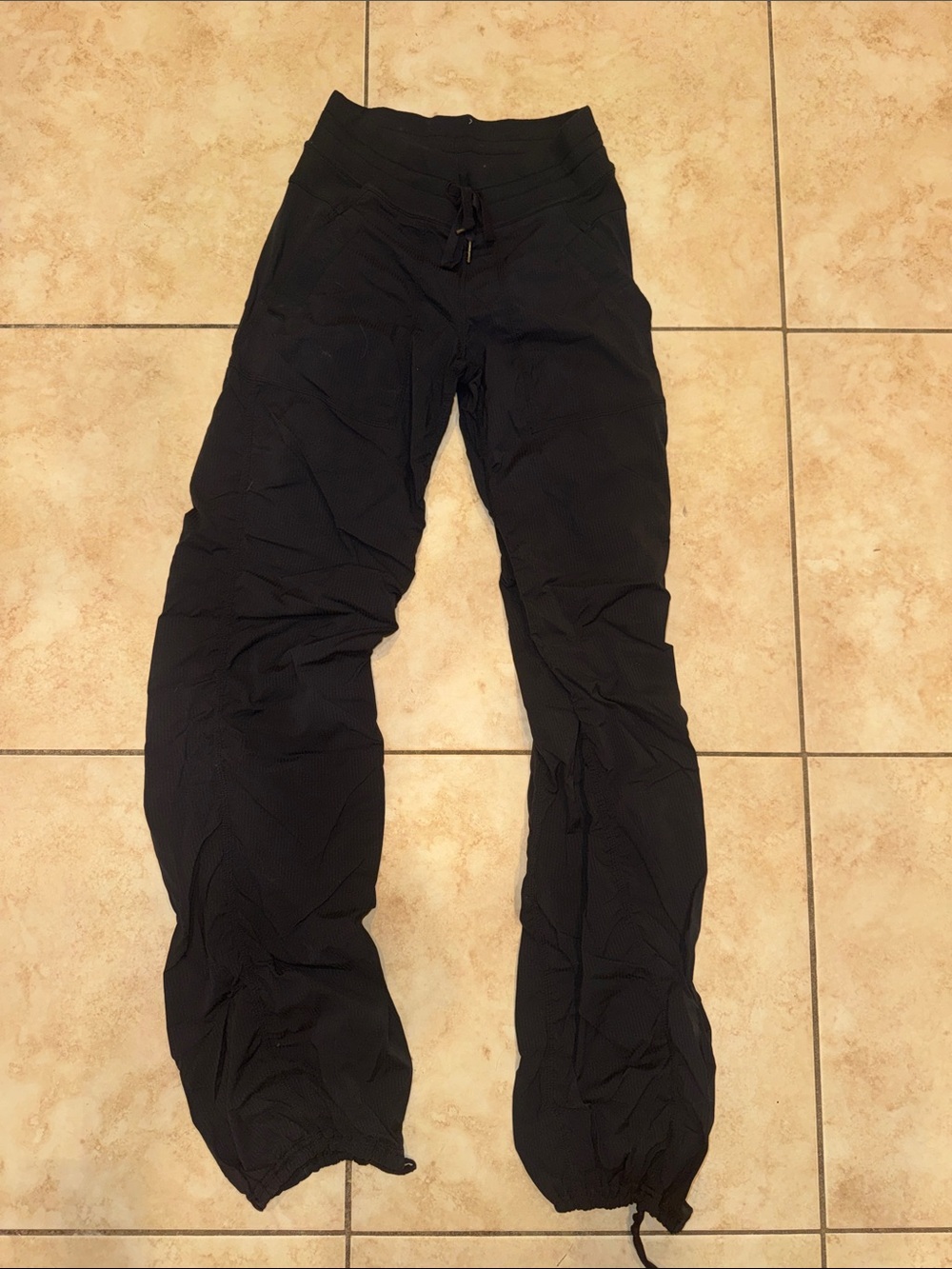 lululemon athletica Black Drawstring Track Joggers